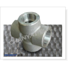 Corrosion Resistant Pipe Fitting Threaded Crosses (3RE60, 1.4417, X2CrNiMoSi195)